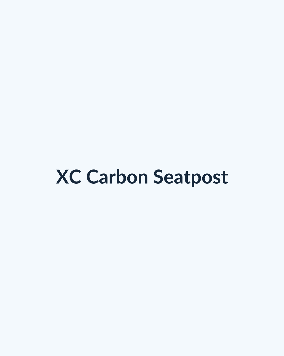 XC Carbon Seatpost